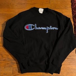 Champion Black Crewneck